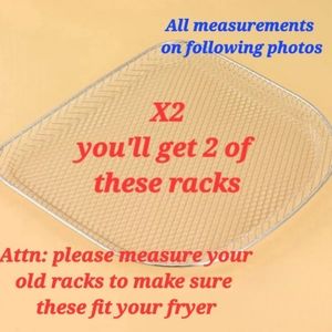 2 NEW CHEFMAN Air Fryer 10-qt Cooking Air Flow Racks